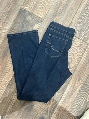 Signature by Levi's Strauss Dark Blue Women' Straight leg Mid rise bootcut Jeans
